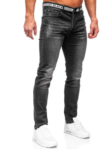 Herr Jeans Slim Fit Svart Bolf MP0083N