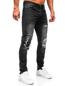 Herr Jeans Slim Fit Svart Bolf MP0085N