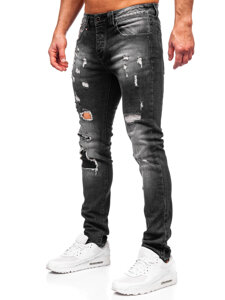 Herr Jeans Slim Fit Svart Bolf MP0089N