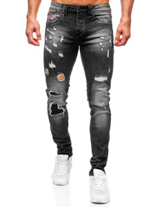 Herr Jeans Slim Fit Svart Bolf MP0089N