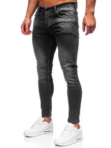 Herr Jeans Slim Fit Svart Bolf R927