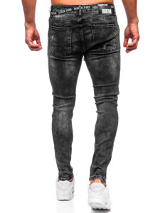 Herr Jeans Slim Fit Svart Bolf TF277