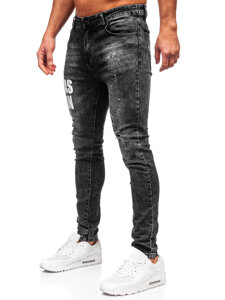 Herr Jeans Slim Fit Svart Bolf TF291