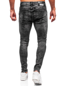 Herr Jeans Slim Fit Svart Bolf TF291