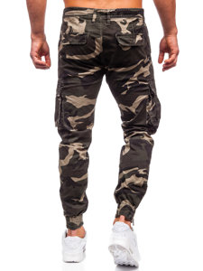 Herr Jeans cargo-joggers Khaki Bolf J685