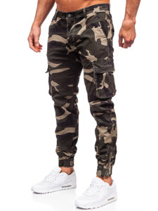 Herr Jeans cargo-joggers Khaki Bolf J685