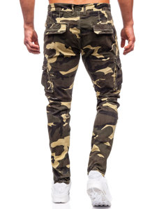 Herr Jeans cargo-joggers Khaki Bolf Z811