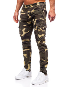 Herr Jeans cargo-joggers Khaki Bolf Z811