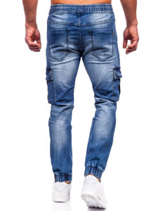 Herr Jeans cargo-joggers Marinblå Bolf MP0130BS