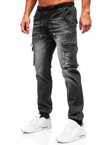 Herr Jeans cargo-joggers Svart Bolf MP0108N