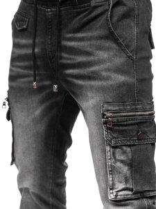 Herr Jeans cargo-joggers Svart Bolf MP0108N