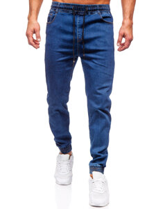 Herr Jeans-joggers Marinblå Bolf 8102