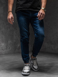 Herr Jeans-joggers Marinblå Bolf 8163A1