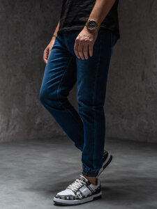 Herr Jeans-joggers Marinblå Bolf 8163A1