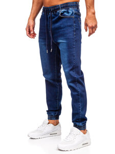 Herr Jeans-joggers Marinblå Bolf 8168