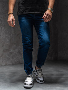 Herr Jeans-joggers Marinblå Bolf 8169A1