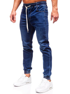 Herr Jeans-joggers Marinblå Bolf 9080