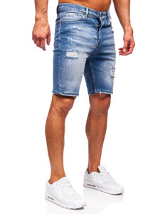 Herr Jeansshorts Blå Bolf 0367