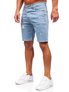 Herr Jeansshorts Blå Bolf 0426