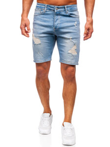 Herr Jeansshorts Blå Bolf 0464