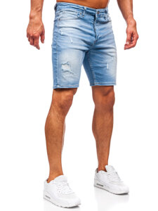 Herr Jeansshorts Blå Bolf 0478