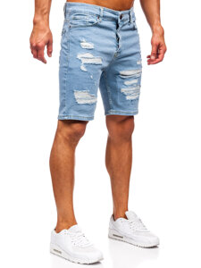 Herr Jeansshorts Blå Bolf 0760