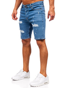 Herr Jeansshorts Blå Bolf 0786