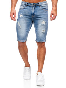 Herr Jeansshorts Himmelsblå Bolf KG3912