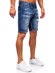 Herr Jeansshorts Marinblå Bolf 0368