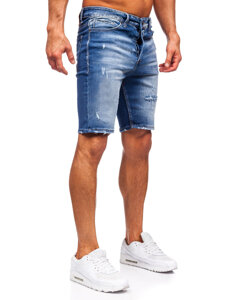 Herr Jeansshorts Marinblå Bolf 0369