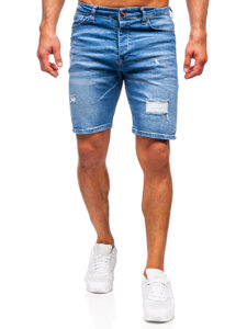 Herr Jeansshorts Marinblå Bolf 0476