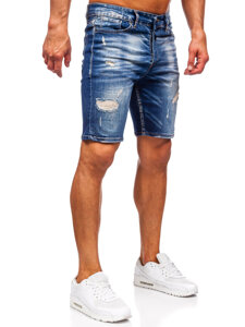 Herr Jeansshorts Marinblå Bolf 0582