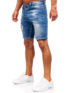 Herr Jeansshorts Marinblå Bolf 0584