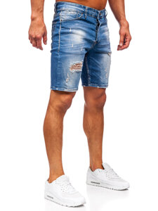 Herr Jeansshorts Marinblå Bolf 0584