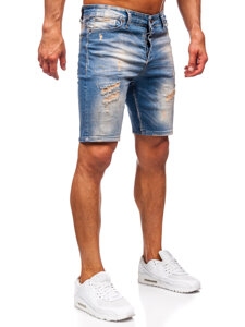 Herr Jeansshorts Marinblå Bolf 0585