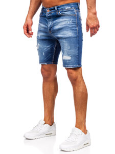 Herr Jeansshorts Marinblå Bolf 0588