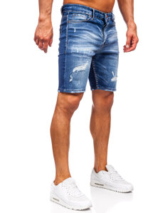 Herr Jeansshorts Marinblå Bolf 0588