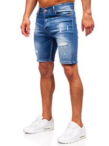 Herr Jeansshorts Marinblå Bolf 0592