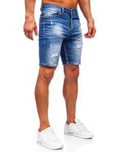 Herr Jeansshorts Marinblå Bolf 0592