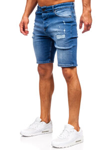 Herr Jeansshorts Marinblå Bolf 0727