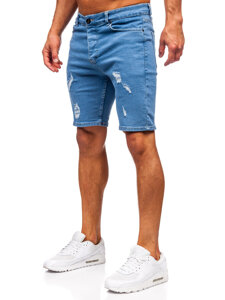 Herr Jeansshorts Marinblå Bolf 0735