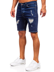 Herr Jeansshorts Marinblå Bolf 0766