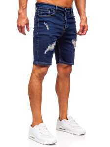 Herr Jeansshorts Marinblå Bolf 0766