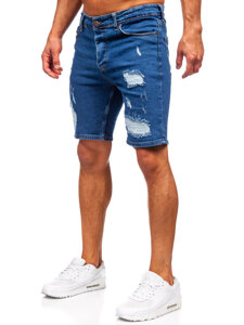 Herr Jeansshorts Marinblå Bolf 0790