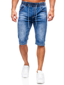 Herr Jeansshorts Marinblå Bolf KR1505