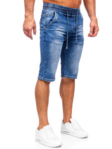 Herr Jeansshorts Marinblå Bolf KR1539