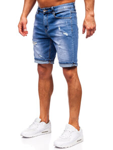 Herr Jeansshorts Marinblå Bolf NG60365