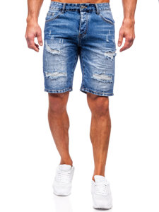 Herr Jeansshorts Marinblå Bolf RJ952