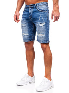 Herr Jeansshorts Marinblå Bolf RJ952