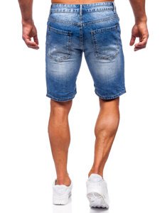 Herr Jeansshorts Marinblå Bolf RJ953